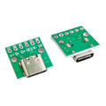 5/10/20Pcs USB 3.1 Type C 16 Pin to 6P 2.54mm Test PCB Board Adapter Connector Socket for Data Line Cable Transfer & Debugging