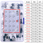 TO92 TO126 TO220 DIP Triode PNP NPN Field-Effect Transistor Assorted Kit Mosfet Thyristor mixed set
