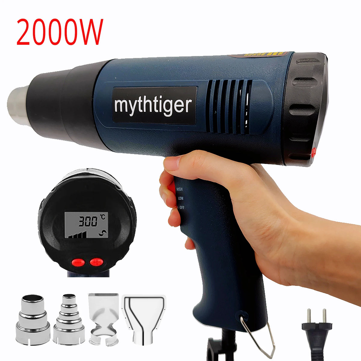 NEW　Heat Gun Construction Thermal Dryer 220V Heat Guns Soldering Tool Temperature Adjustable Hair Dryer Shrinking Wrapping Tools