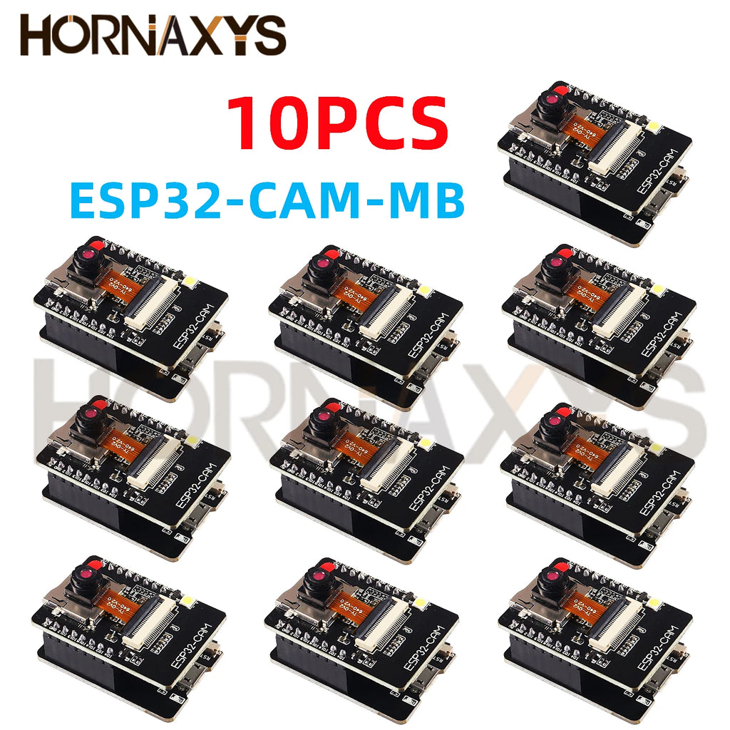 1-10PCS/ESP32-CAM ESP32-CAM-MB MICRO USB  Serial to WiFi ESP32 CAM Development Board CH340 CH340G 5V Bluetooth+OV2640 Camera New