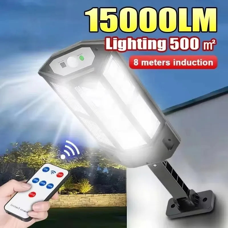 Newest Powerful Solar Lights Outdoor Solar Lamp Of Motion Sensor 4 Mode Waterproof IP65 Solar Garden Light Street Yard Lantern