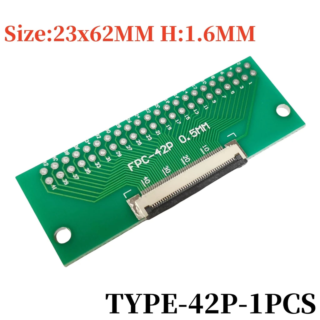 FPC FFC Flexible Cable Adapter Board 0.5mm Pitch Connector SMT to 2.54mm 4P/6P/8P/10P/12P/14P/15P/16P/18P/20P/22P/24P/26P/30P