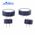 5PCS C-type Farad Capacitor 5.5V0.1F 5.5V0.3F 5.5V0.4F 5.5V1.0F 5.5V1.5F 5.5V0.22F 5.5V 0.047F Supercapacitor SE-5R5-D447VY