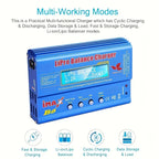 IMAX B6 Digital Battery Pack Charger, an 80W Digital Balance Charger for Aircraft Models, with a Discharge Power of 5W Suitable