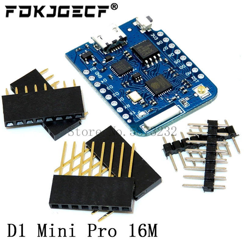 ESP8266 D1 Mini Pro V3.0 Wifi Development Board Nodeu WS2812 RGB DHT11 DHT22 AM2302 Relay DS18B20 BMP180 Motor For Wemos Diy Kit