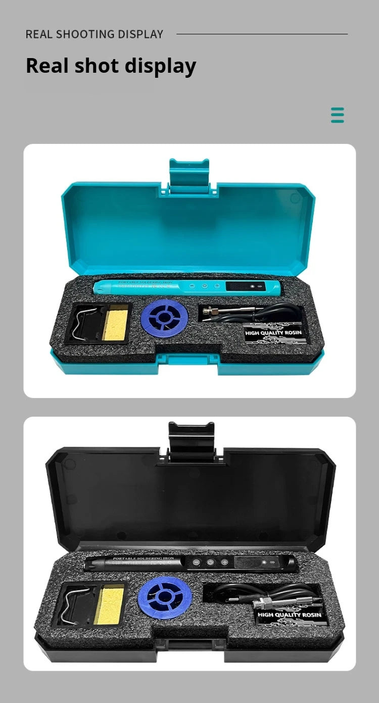 KANOYU Wireless solder iron usb charging portable digital display intelligent lithium battery for small home maintenance
