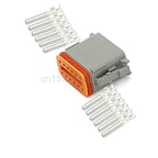 1Set DT Waterproof Automotive Connector Plug Kit DT06-2S/DT04-2P 3P 4P 6P 8P 12P Male Female Plug Socket For Automobile 22-16AWG