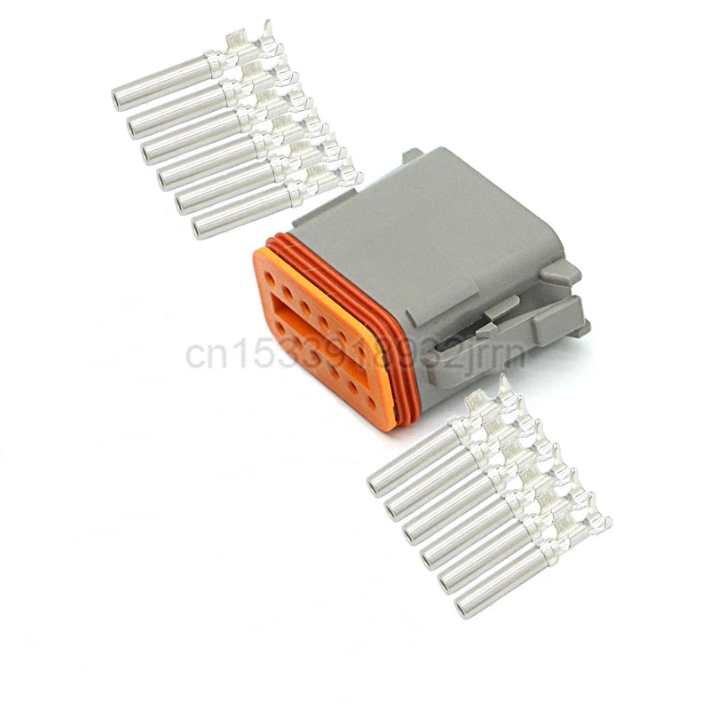 1Set DT Waterproof Automotive Connector Plug Kit DT06-2S/DT04-2P 3P 4P 6P 8P 12P Male Female Plug Socket For Automobile 22-16AWG