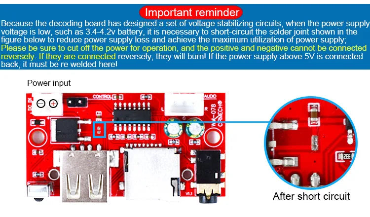 CIRMECH USB U-Disk T-Flash Micro SD Card Decoder MP3 Player Support MP3 WAV Remote Control Single Repeat Function