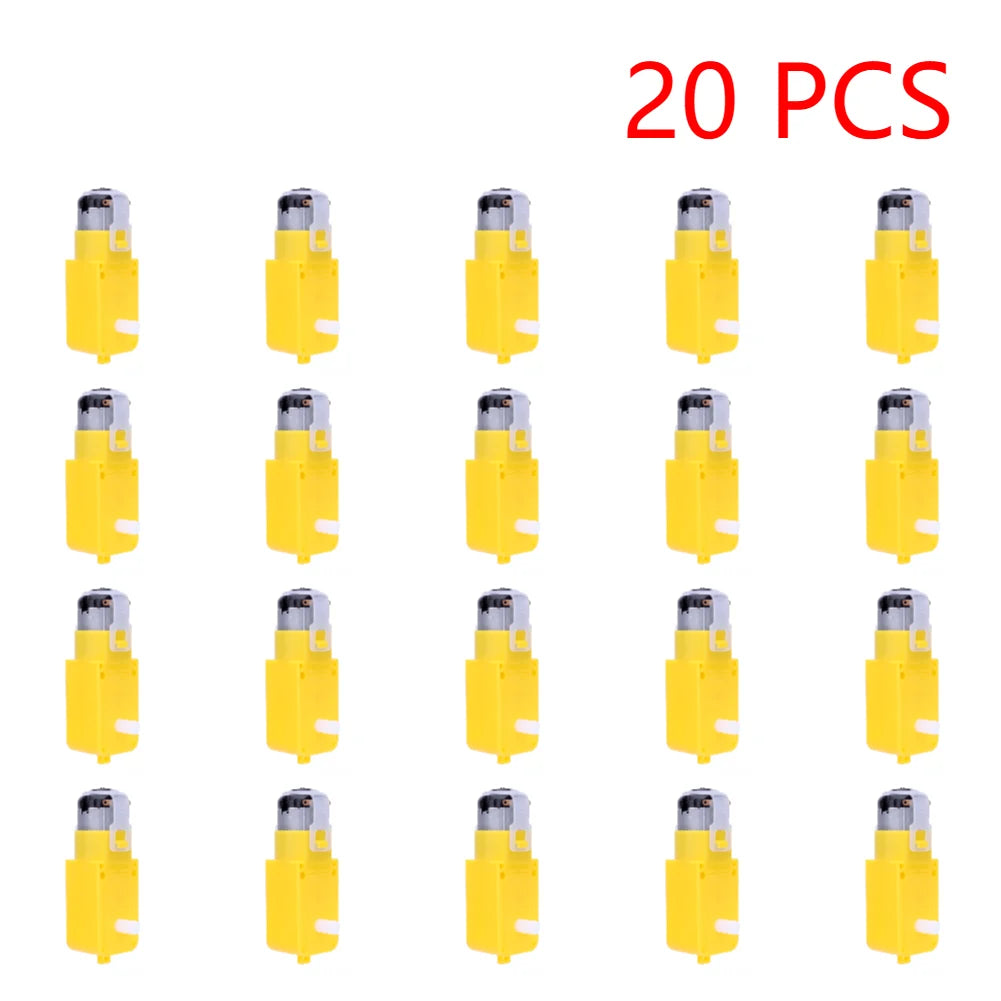 30-1pc Dual Shaft TT Motor DC 3-12V DIY Smart Car Robot Gear Motor Install EMC Smart Car Chassis Four Drive Gearbox Engine Motor