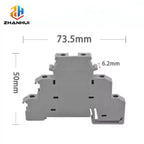 5Pcs DIKD 1.5 3 Levels Sensor Screw Connector 2.5 mm² 6-Conductor Electric Din Rail Triple Three Level Terminal Block DIKD1.5