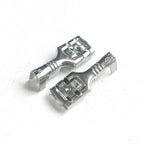 50/100/200pcs Female Spade Quick Splice Crimp Terminals 6.3mm Crimp Connector Non Insulated Terminal
