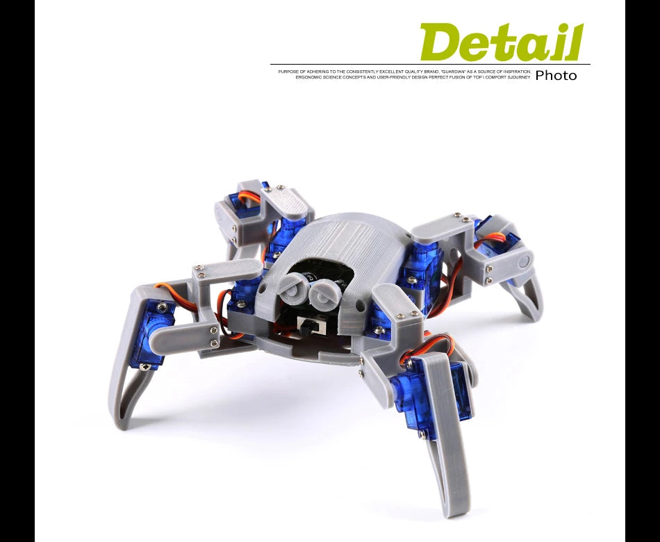 Quadruped Spider Robot Arduino Esp8266 Nodemcu Open Souce Arduino Project stem kits for kids