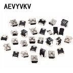 10PCS Mini USB SMT SMD DIP 5 Pin Female Mini Type B Socket Connector Plug Straight DIP Jack Tail Connector Plug-in MINI USB
