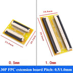 1pcs Fpc Ffc Flexible Flat Cable Extension Board/terminal Board Adapter 1.0mm Spacing 4 5 6 8 10 12 14 15 16 22~60 Pin Connector