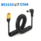 XT60 Female Male Bullet Connector To Male DC DC5525 Power Cable 5.5x2.5mm Adaptor For TS101 PINE64 Electronic Soldering Iron