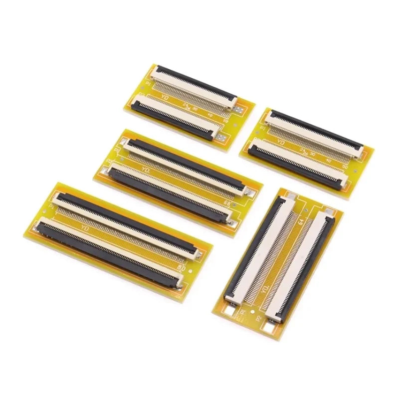 FFC FPC 0.5mm 1.0mm Flexible Flat Cable Lengthen Extension Board Adapter Board 4P 5P 6P 8P 10P 12P 16P 20P 24P 30P 40P 50P 60P