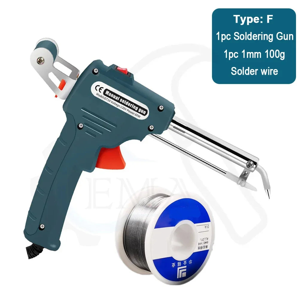 60W Automatic Electric Soldering Iron Tin Gun Hand-Held Internal Heating Automatically Send Tin Gun Welding Heating Repair Tools