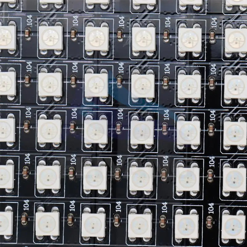 WS2812B RGB LED Digital Flexible Individually Addressable Panel Light WS2812 8x8 16x16 8x32 Module Matrix Screen DC5V 5050 RGB