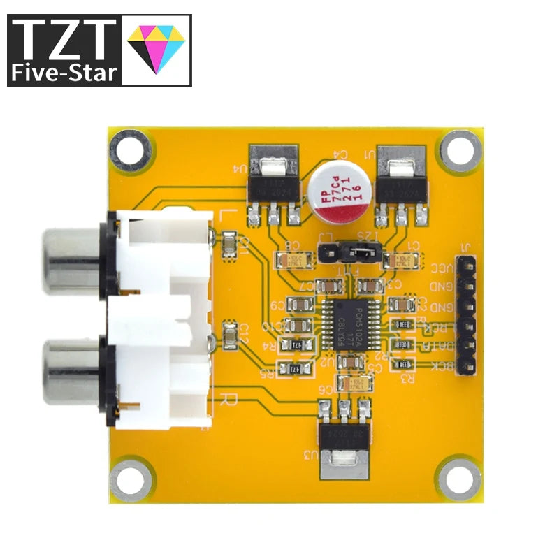 1/3PCS PCM5102 PCM5102A DAC Decoder Board I2S Input 32Bit 384K for Red Core Player Supports I2S Format/Left Justified