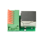 RJ45 Net Port Terminal Blocks Solderless Terminals Data Adapter Boards Male Female Socket Terminal Blocks for DIN Rail Mounting