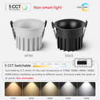 Tuya Bluetooth/ Zigbee/ DALI/ Matter Smart Recessed LED Ceiling Spot Light AC220V/110V Dimmabe Ceiling Lamp for Bedroom Kitchen