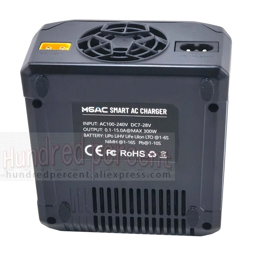 ToolkitRC M6AC Smart Lipo Battery Charger Discharger AC 120W DC300W MAX30A for 1-6S Battery FPV Model Spare Part LiHV LIFE LILON