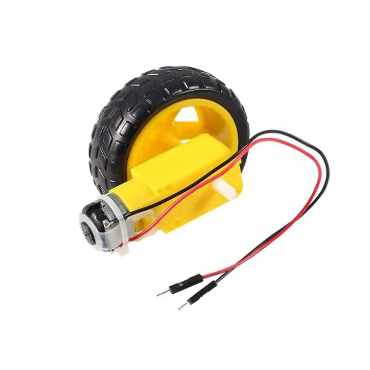 1/4Set TT Motor with Leads,DC 3-6V Gearbox Motor Dual Shaft Ratio 1:48 Motor with Tire Wheel Kit for Arduino DIY Smart Car Robot