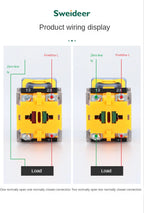 Flat Button Switch Waterproof 30mm Self Reset Locking Momentary Latching Red Green Yellow White Blue Switch Light 6V12V24V220V