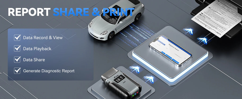 XTOOL Anyscan A30M Bluetooth OBD2 Scanner Car Diagnostic Tools 26+ Reset Service Code Reader CANFD Protocol Lifetime Free Update