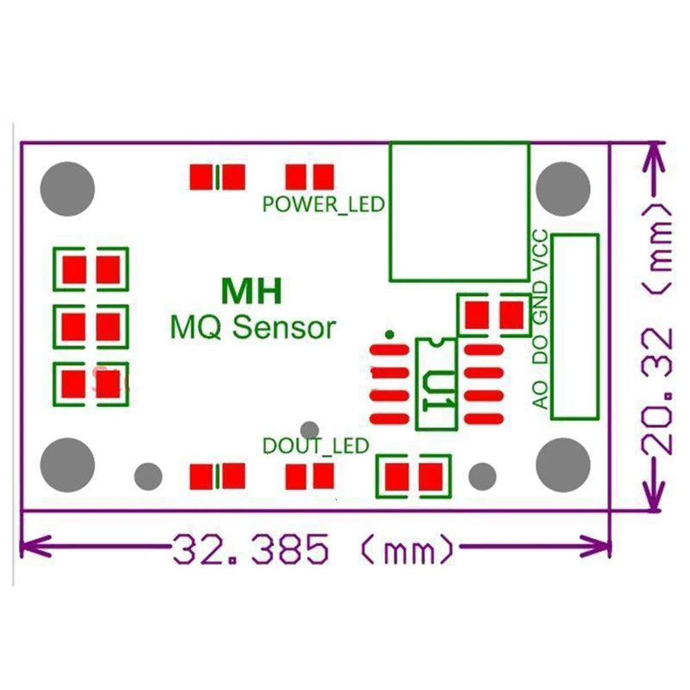 1PCS Gas Sensor MQ-2 MQ-3 MQ-4 MQ-5 MQ-6 MQ-7 MQ-8 MQ-9 Detection Smoke methane liquefied Gas Sensor Module