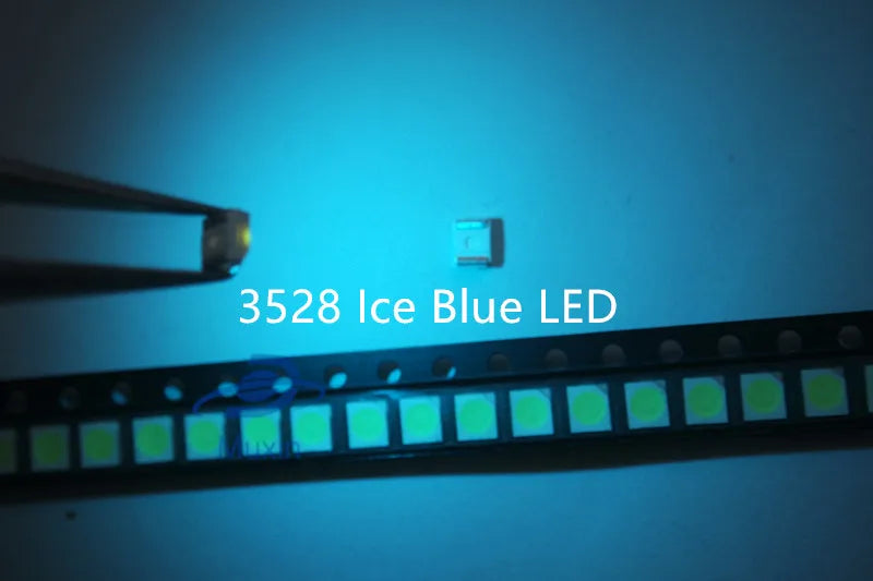 50pcs SMD LED 3528 Ice blue LED lamp beads Light emitting Diode Factory direct sale