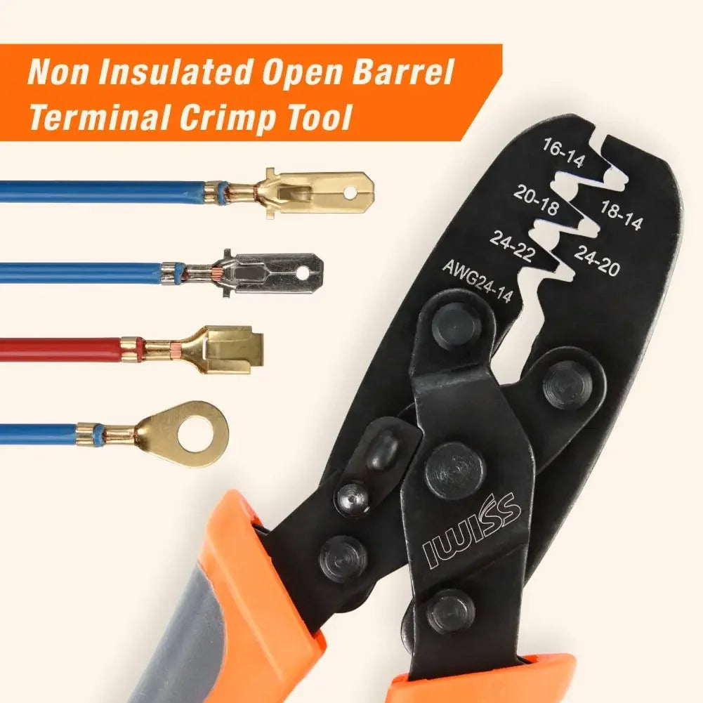 IWS-1424A /1424B Crimping Plier for Molex Style DELPHI AMP TYCO Terminals Crimper Automotive Terminal Crimp Wiring Harness Tool