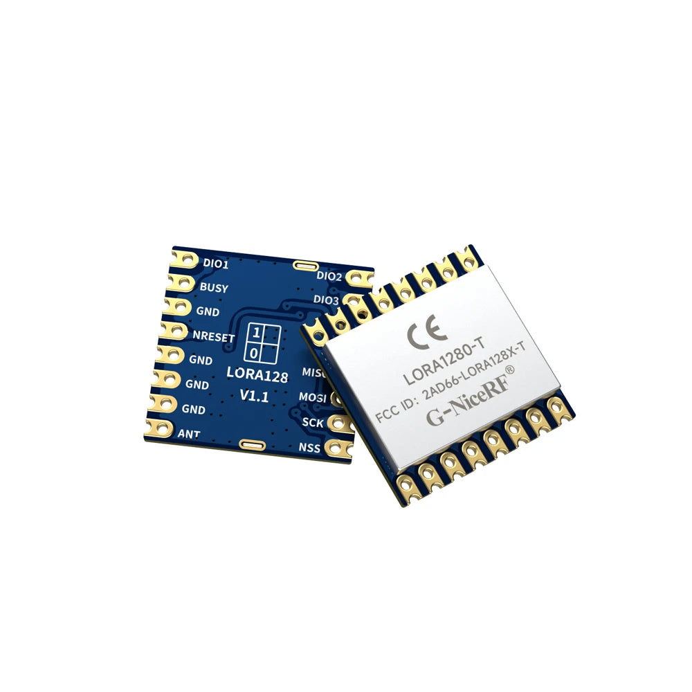 2pcs/lot LoRa1280-TCXO - FCC / CE-RED Long Distance 2.4GHz RF Module SX1280 Chip TCXO Crystal Integrated 2.4G LoRa Module