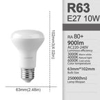 1-10 Pack R50 R63 R80 E14 E27 R Bulb Bathroom Light 6W 10W 12W High Lumen 3000K 4000K 6000K Natural Light for Bathroom Home