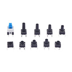 180 Pcs Tactile Push Button Switch Kit  - 6mm/7mm SMD & THT Momentary Tact Switch Assortment, Electronic Components DIY Repair