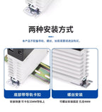 Integrated Rail Single Phase Solid State Relay 24V DC Control AC 220V Heat Sink SSR-25DA 60DA LK40AA LK10AA LK25AA LK25DD