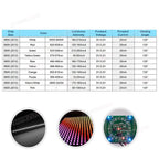 100Pcs 0805 SMD LED Diode Lamp Chip Light UV Purple Pink RGB Warm White Red Green Blue Yellow Orange Multicolor Emitting Kit Set