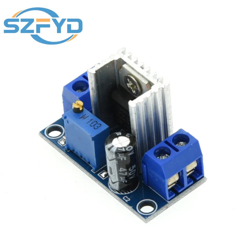 LM317 Adjustable DC-DC Buck Converter Module - Linear Voltage Regulator for Power Supply