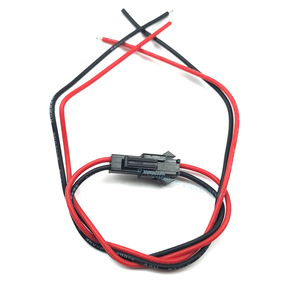 5/10Pairs 2pin SM JST 20cm 22AWG Silicone Cable Female/Male Connectors for Led Strip RGB 5050 3528 WS2801 APA02 WS2815 WS2813