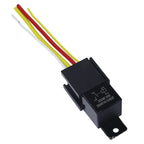 DC 12V/24V 4 Pin 5 Pin 30A Waterproof Automotive Relay With Socket Car Relay Auto Relay  Fuse Coil 1.8W Voltage Relay Vehicle