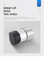 JGB37-520 Hall Encoder DC Geared Motor, 6V/12V, Reversible, High Torque 21KG.CM, All-metal Geared DC Motor With Hall Encoder.