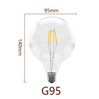 Retro Edison Filament LED Light Bulb E27 AC 220V 240V G80 G95 G125 Globe Light Glass Bulb 2W 4W 6W 8W Lampara LED Lamp