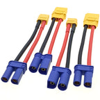 RC Car EC5 Connector Model Cars Charger Adapter Cable Battery Conversion Head EC5 Female Male To XT60 XT90 Male Female Head