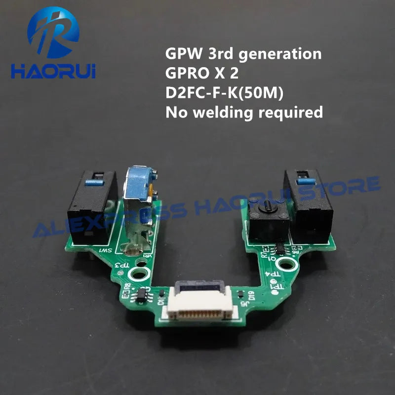 Latest GPW 3 Mouse PCB Board Micro Switch Button for Logitech G Pro X Superlight 2 Welding Free Motherboard Microswitch Encoder