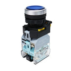VaneAims 22MM FXB38 Plastic LED Light Push Button Switch 10A 12V 220V Momentary Latching ON/OFF Power Switch with Silver Contact