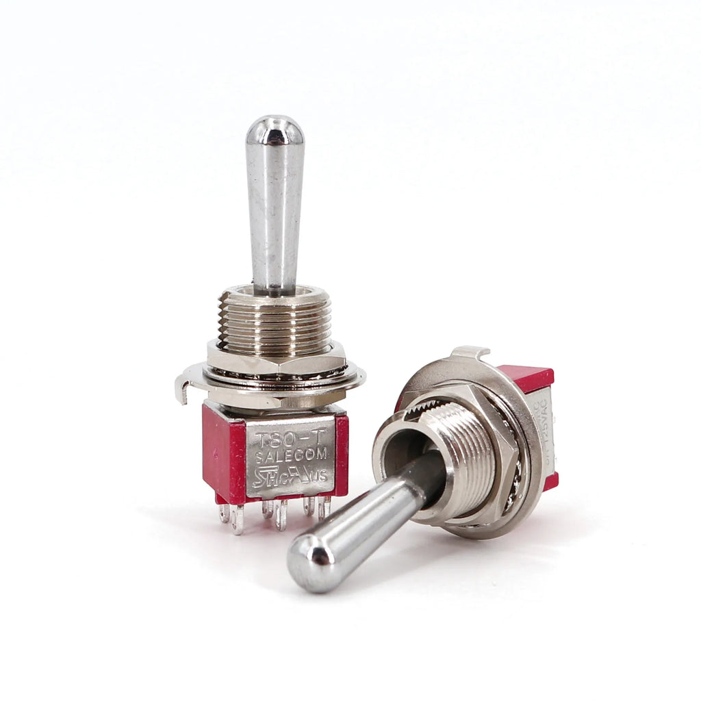 Salecom SH T80-T Z1 Large Long Handle Mini Toggle Switch 12mm Panel Mount 5A/125VAC