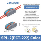 10pcs Compact 1/2/3/4/5 in Multiple Out Wire Connector - Speedy Splicing, 0.08-4.0mm  for Home Wiring Conductor Terminal