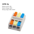 10PCS Quick Electrical Wire Connectors Universal Compact Splicing Terminal Blocks Push-in Home Cable Connectors