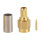 5/20PCS SMA Male Plug Crimp RF Connector for RG58 RG142 LMR195 RG400 Cable Adapter Coaxial